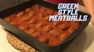 Greek meatballs with sauce  Soutzoukakia [upl. by Iamhaj297]