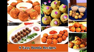 8 Easy Bonda Recipes in TamilInstant Easy to make Tea Snack  Evening snack with Few ingredients [upl. by February]