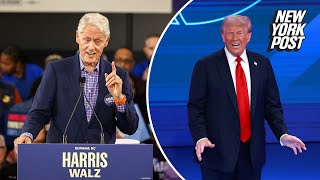 Bill Clinton leaves NC audience befuddled with bizarre Trump ‘impression’ [upl. by Flinn]