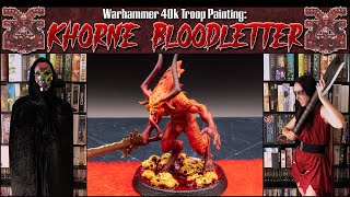 How to Paint Khorne Bloodletters  Warhammer 40k  Miniature Painting Tutorial  Chaos Daemons [upl. by Blaseio]