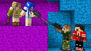 meninas vs meninos EMBAIXO DA TERRA FORMIGAS SOTERRADOS MINECRAFT [upl. by Jodoin]