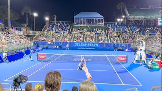 Tommy Paul vs Radu Albot Delray Beach Court Level View Highlights [upl. by Nolak]