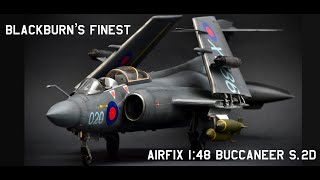 Airfix 148 Buccaneer S2D Old Tool Picture Build video [upl. by Botzow252]