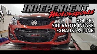 VF HOLDEN SV6  OTR INTAKE EXHAUST AND TUNE UPGRADE [upl. by Llorrad]