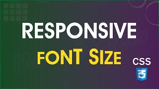 Responsive Font Size in CSS [upl. by Mcnully]