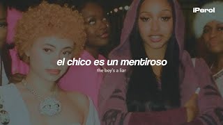 PinkPantheress amp Ice Spice  Boy’s a liar Pt 2 Español  Lyrics  video musical [upl. by Howe]