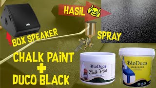 Tutorial Finishing Kayu Triplek untuk Menciptakan Tekstur Pada Box Speaker  Chalk Paint  BioDuco [upl. by Prisilla]