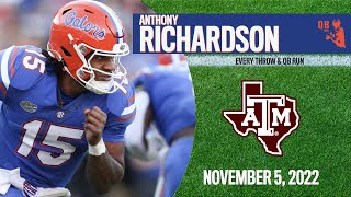 Anthony Richardson  Every Throw vs Texas AampM [upl. by Holbrooke]