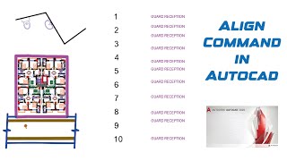 Align Command in AutoCAD with all the details [upl. by Lesser]