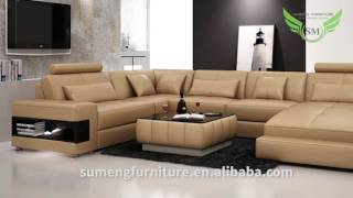 Sumeng Modern leather U shape Sofa [upl. by Glialentn]