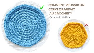 Comment faire un rond plat mailles serrées au crochetUn cercle magiqueUn point darrêt invisible [upl. by Reviel499]