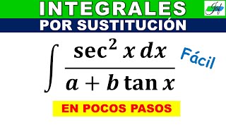 INTEGRAL POR SUSTITUCIÓN Ejercicio 28 [upl. by Arama153]