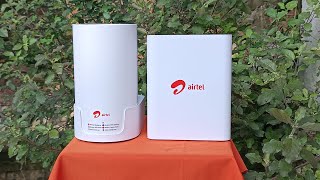 Airtel Airfiber Unboxing Review amp Plan details  In Hindi [upl. by Neville]