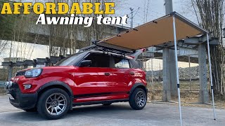 CAR SIDE AWNING TENT INSTALLED ON SUZUKI SPRESSO [upl. by Ymorej279]