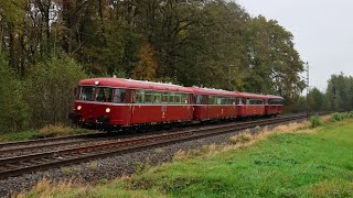 Vierteiliger VT98 und mehr am Feiertag  Bahnverkehr in Anwanden [upl. by Mayhs]