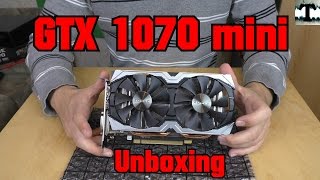 Zotac GTX 1070 mini Unboxing [upl. by Accemahs]