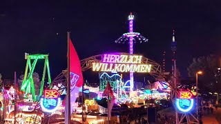 Rheinkirmes Düsseldorf 2024  Alle Fahrgeschäfte [upl. by Mcdermott]