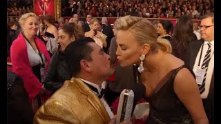 Guillermo ft Charlize Theron  Oscars Compilation  Jimmy Kimmel Live [upl. by Deden]