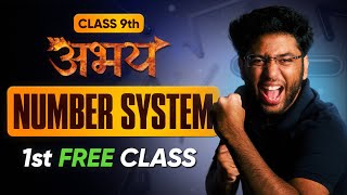 Abhay Batch 9th Maths  1st FREE Class  Number System  Lecture 1  Check Description [upl. by Elirpa]