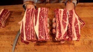 How to Butcher Short Ribs  where do they come from [upl. by Adnuahsar]