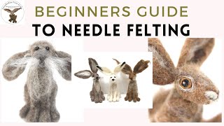 NEEDLE FELTING FOR BEGINNERS  NEEDLE FELTED ANIMALS needlefelting needlefeltingbeginner [upl. by Irahcaz]