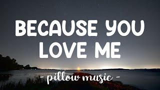 Because You Loved Me  Celine Dion Lyrics 🎵 [upl. by Gabriella]