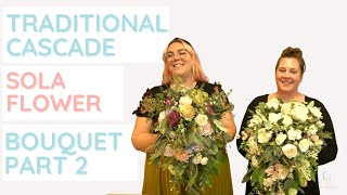 How to make a traditional cascade bouquet  Part 2 [upl. by Kenyon]