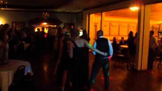 Wooble Line Dance at the Ondishko Wedding Reception [upl. by Ilzel917]