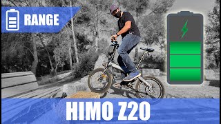 HIMO Z20 🔋 RANGE test WITHOUT Pedaling [upl. by Alcus365]