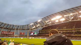 Ireland 13  9 England Aviva Stadium 18th March 2017 Fields of Athenry [upl. by Nivat927]