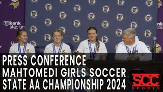 PostMatch Press Conference  Mahtomedi Zephyrs Girls Soccer State AA Final  November 1 2024 [upl. by Sosanna]