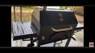 Dyna Grill CharcoalSmoker Review  Dinos Easy Meals [upl. by Cassandry]