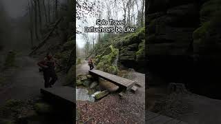 Solo Travel Influencers be like solotravel vanlife lifestyle nature hike [upl. by Dalia]