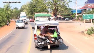 Fishing Beach Trip 01  Travel from Phnom Penh to Sre Ambil District [upl. by Atalee825]