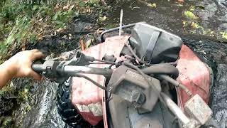 Honda FourTrax 86 250 2wd mudding Central Florida [upl. by Starr8]