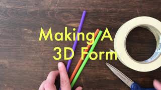 Making A 3D Shape Tetrahedron [upl. by Leahey]