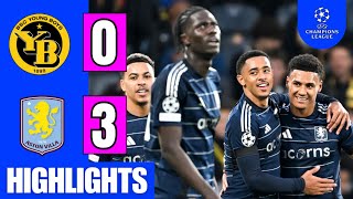 BSC Young Boys vs Aston Villa 03 EXTENDED HIGHLIGHTS  UCL 202425  Tielemans Goal [upl. by Armalla]