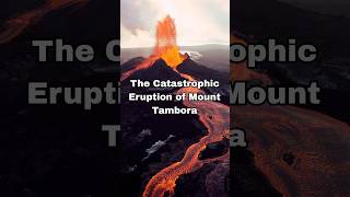 The Catastrophic Eruption of Mount Tamboraytshortsvideo facts mounttambora volcano eruption [upl. by Ynafetse770]