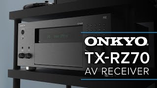 Onkyo Flagship RZ70 Home Theater Receiver  112 Channels 8K THX AV Receiver [upl. by Ibob]