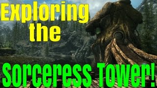 SKYRIM SPECIAL EDITION Exploring The Sorceress Tower [upl. by Annora]