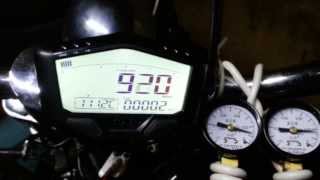 Koso DB02 Digital LCD SpeedometerOdometer Урал кастом 2014г [upl. by Neona]