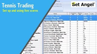 Betfair trading  Setting up and using live Tennis scores via Bet Angel [upl. by Ira]