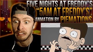 Vapor Reacts 163  FNAF ANIMATION quot5 AM at Freddysquot by PieMations REACTION SO FUNNY [upl. by Aihsoj]