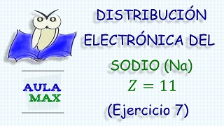 Distribución Electrónica del Sodio Ejercicio resuelto 7 [upl. by Eibbil]