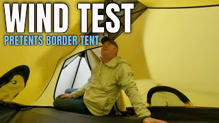 360 Testing The PreTents Border Tent In Increasingly Strong Winds [upl. by Toile]