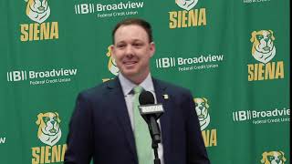 Gerry McNamara is introduced as the new Siena Basketball coach [upl. by Lenore]