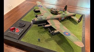 Tamiya 148 Scale RAF Lancaster Bomber Airfield Diorama  Fully Operational  Part 5a [upl. by Gorski]