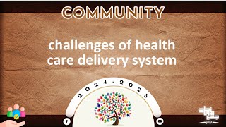 Tut1 Quality of health care delivery system Challenges and opportunities Community [upl. by Ulric]