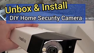 Unbox amp DIY Install New Security Camera  Reolink Duo 3 PoE NVR amp Switch [upl. by Oby]