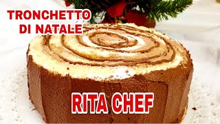 TRONCHETTO DI NATALE🎄RITA CHEF  Cremoso e scioglievole perfetto per le Festività [upl. by Lyrehc]